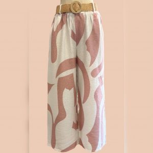 PANTALON ESTAMPADO ROSA
