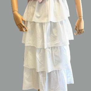 FALDA VOLANTES BLANCA