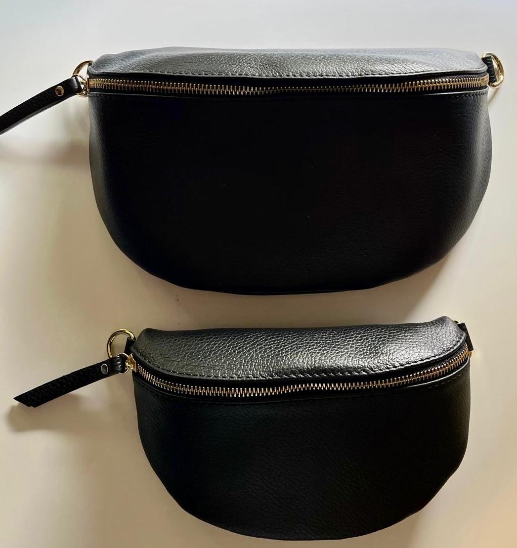 RIÑONERA NEGRA PIEL - Imagen 5