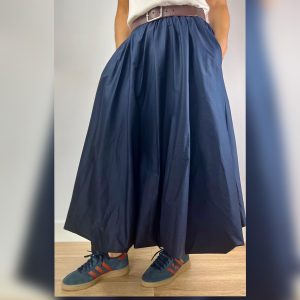 FALDA ABOMBADA LARGA MARINO