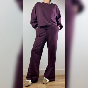 CHÁNDAL MUJER DOS PIEZAS BERENJENA