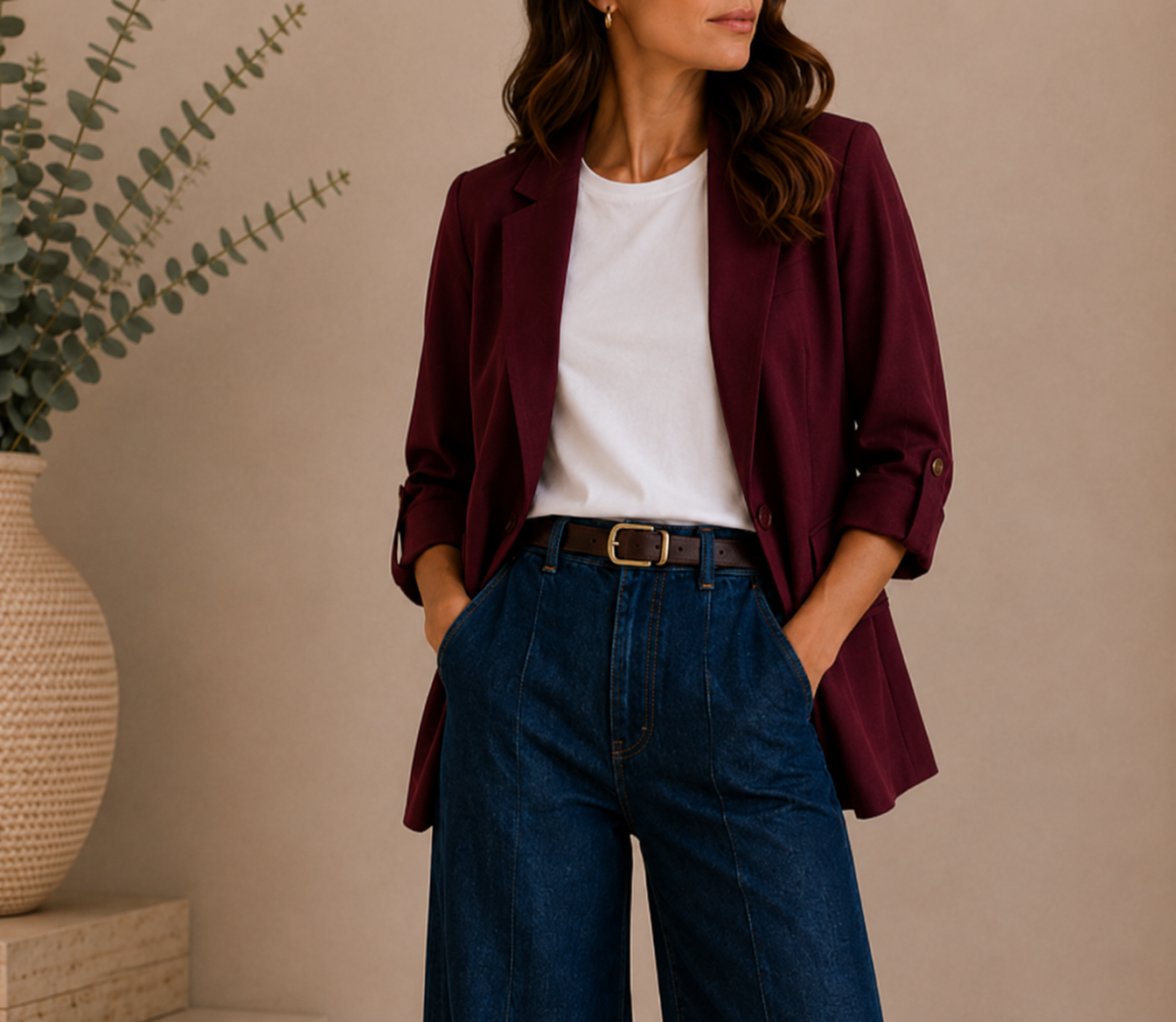 Blazer Siena Burdeos