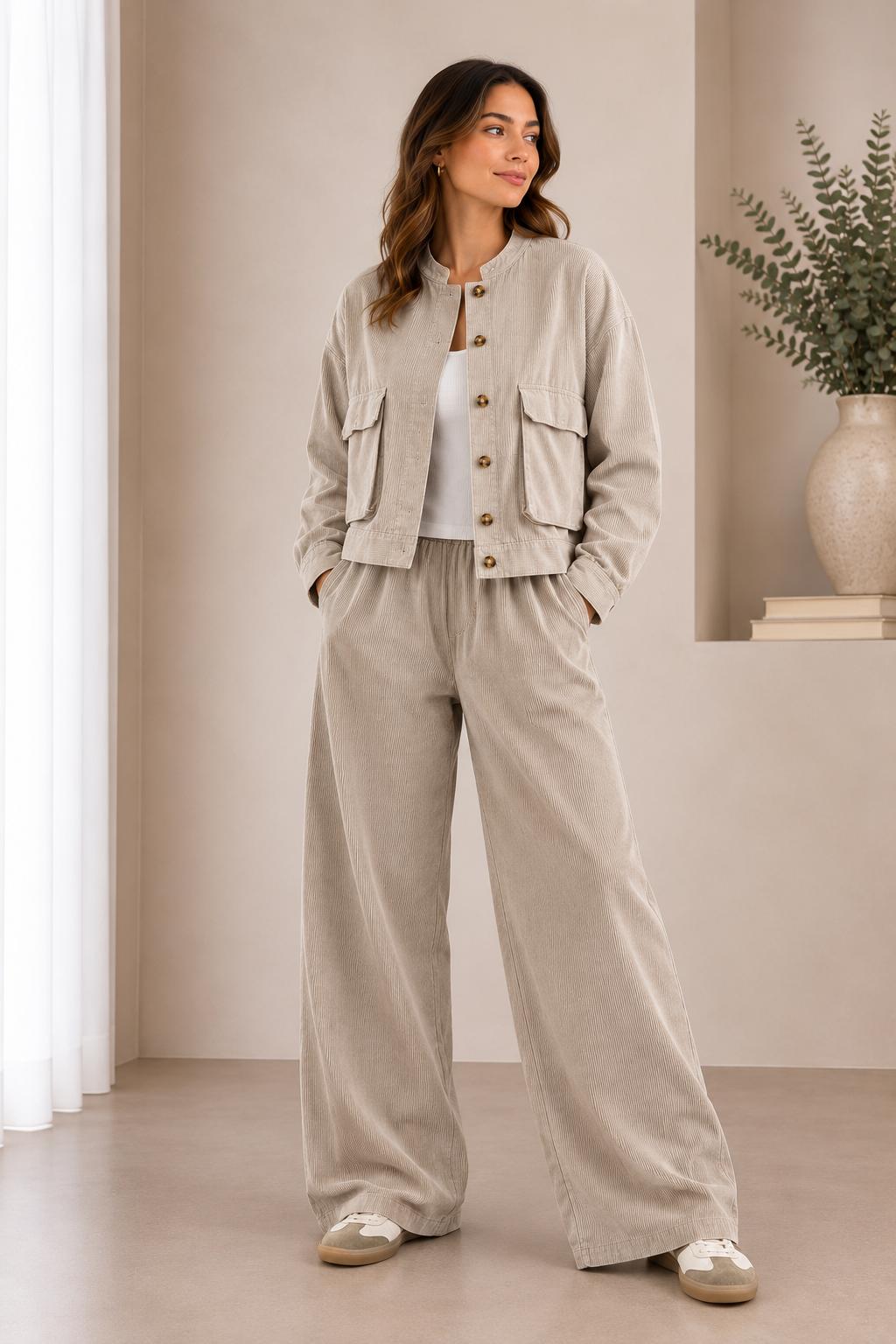 Conjunto Pana Fría Beige - Imagen 2